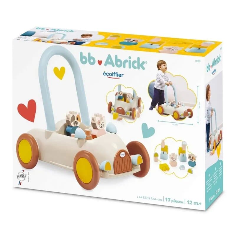 Guralica za bebe Ecoiffier BB Abrick sa 17 dodataka