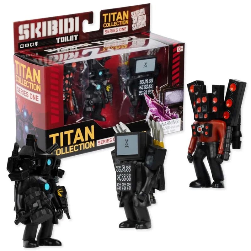SKIBIDI TOILET Titan figure – set od 3 mini figure