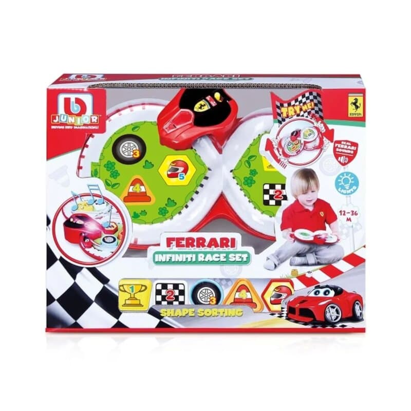 Bburago Junior Ferrari Eco Drivers – trkačka staza sa oblicima za decu