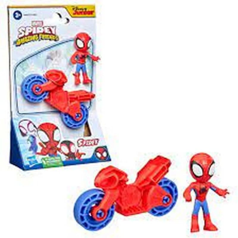 Spiderman Verse akciona figura Majls Morales i set sa motorom
