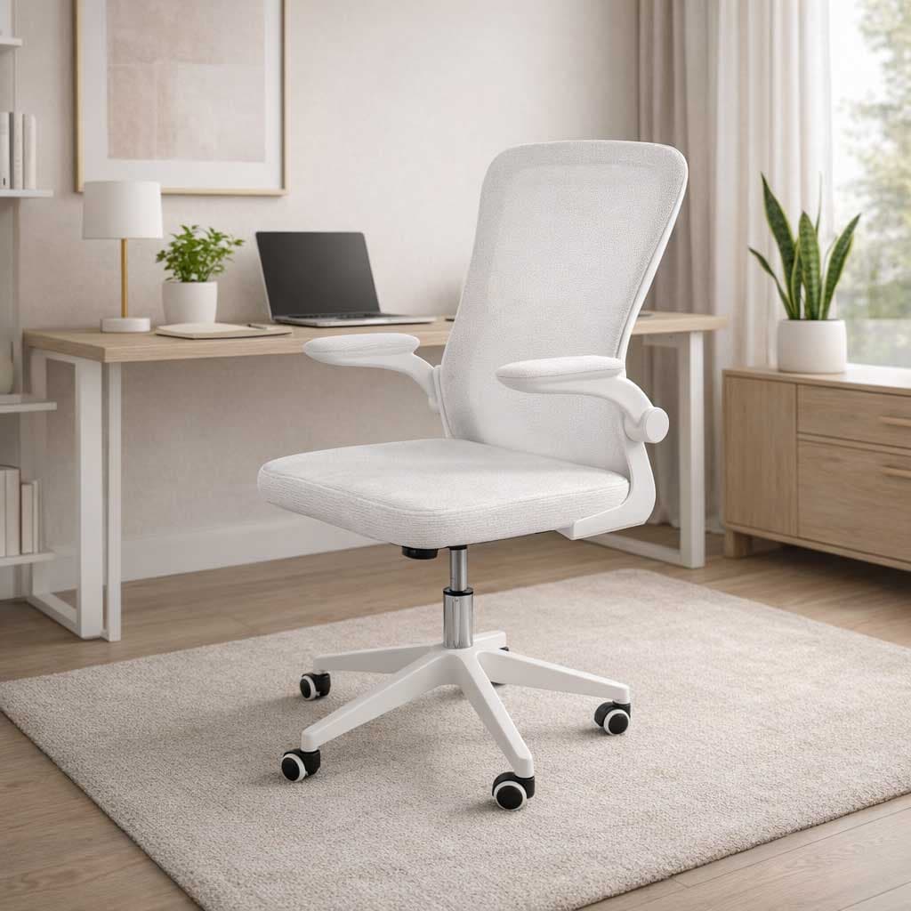 Kancelarijska stolica Aero bela sa ergonomskim naslonom