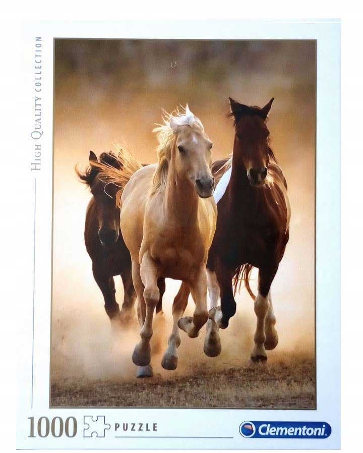 Puzzle slagalica 1000 delova Konji u galopu Clementoni HQC 39168