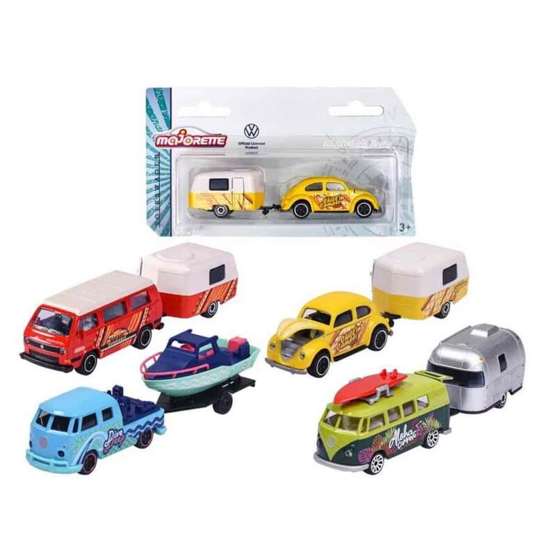 Majorette VW Premium Vozilo sa Prikolicom – Metalni Model 1:64