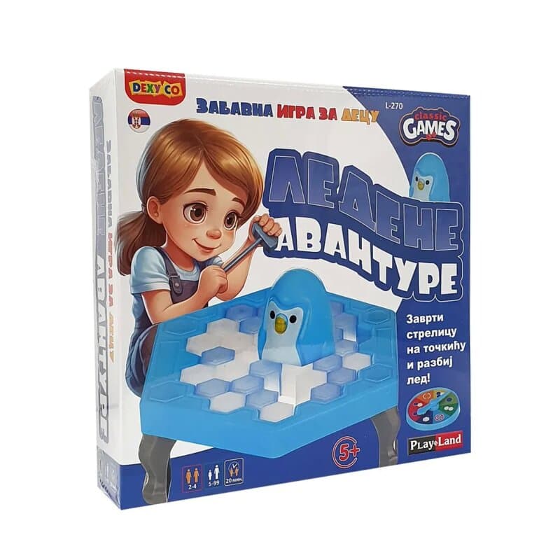 Play Land Ledene Avanture - društvena igra sa čekićima i kockicama leda