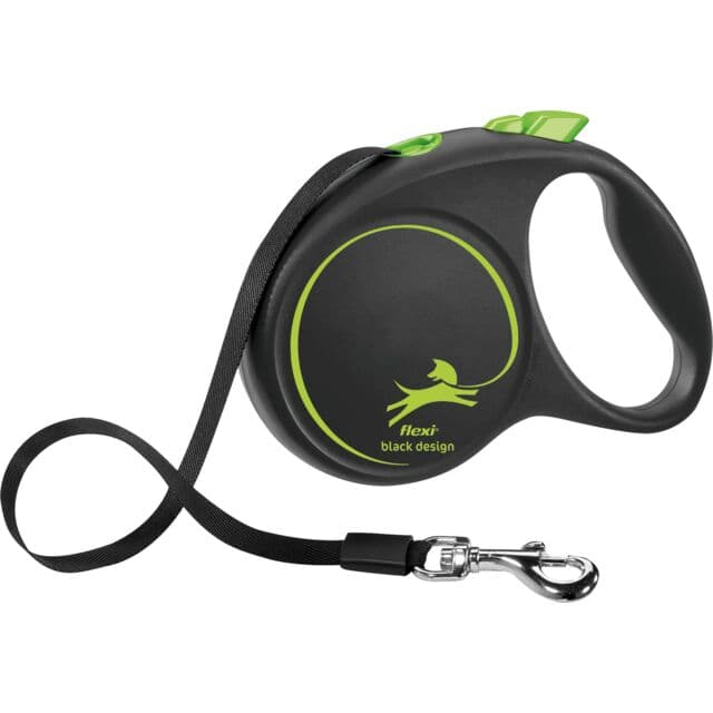 Povodac za pse do 50kg Flexi Black Design 5m balck/green TRIXIE 12374