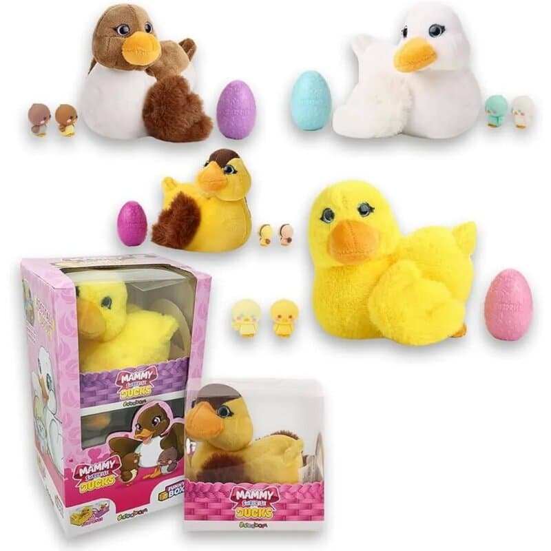 Plišana patka iznenađenje – Blind Box mama patka sa skrivenim pačićima