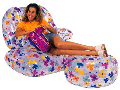 Intex - Moć cveća - vazdušna fotelja i tabure (68517)