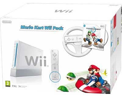 Nintendo Wii + Wii Mario Kart + Wii Volan + Remote Plus