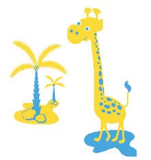 Zidni tatoo Mrs Giraffe D01 120x140cm 47A7DE FDDA38