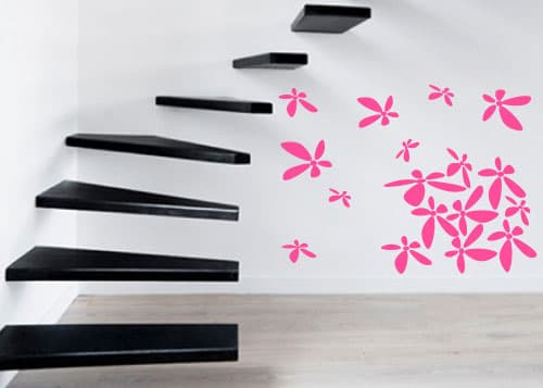 Zidni tatoo Flower Power U01B 80x60cm FFA600