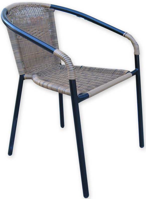 Stolica od PET ratana tamnoplava