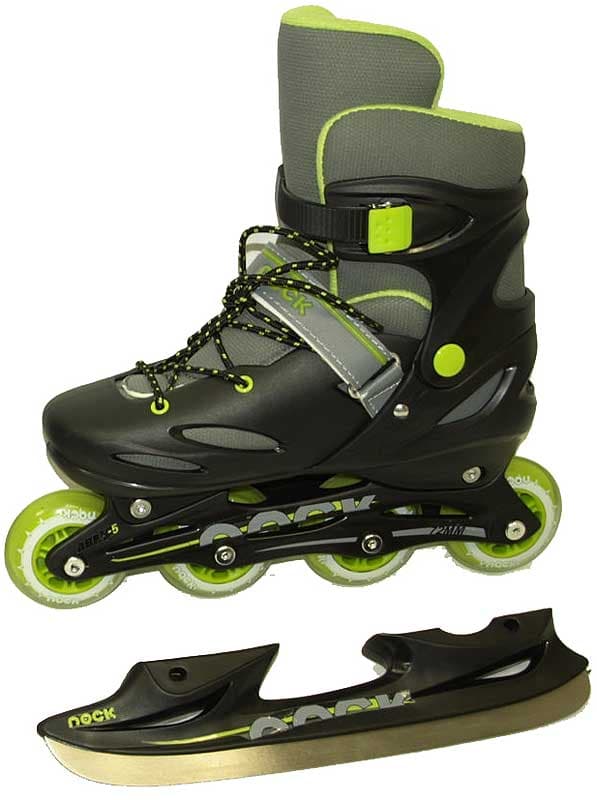 Rock Klizaljke i Roleri 2 u 1 Broj 38 - 41 Zelene   18-442