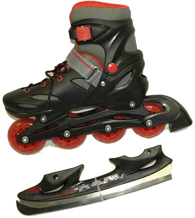 Rock Klizaljke i Roleri 2 u 1 Broj 38 - 41 Crvene  18-442