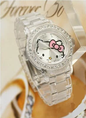 Hello Kitty Ručni časovnik 5706 clear white