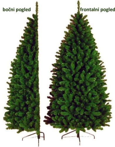 Jelka za male prostore 1.8m - polovina jelke