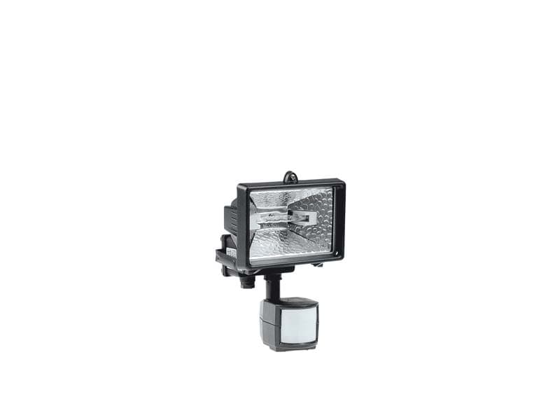 Halogeni reflektor s detektorom pokreta,150 W,  IP44, crni 