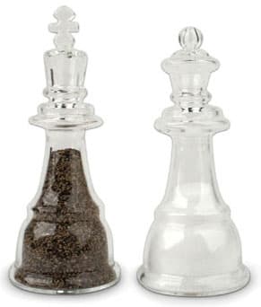 Kikkerland Set za so i biber Šah Mat  SP13