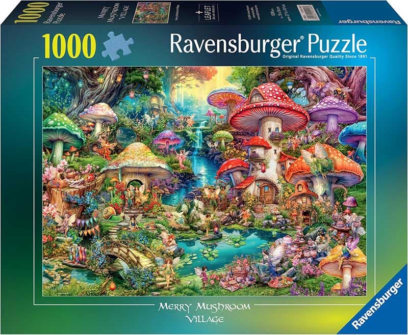 Puzzle 1000 delova Veselo selo pečuraka Ejmi Stjuart Ravensburger 12001258