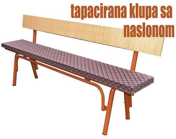 Sklopiva Pivska Klupa Sa Tapacirungom i naslonom - 205 cm