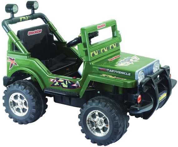 Džip jednosed na akumulator zeleni Q3128