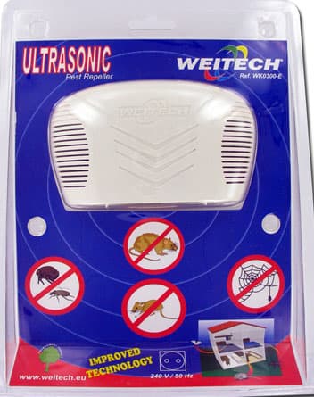 Ultrazvučni Rasterivač Glodara i Insekata sa AOV sertifikatom - 280 m2 - Weitech WK 300