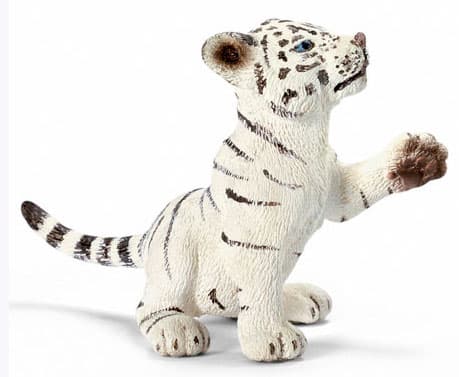 Schleich Divlje Životinje - Mladunče belog tigra, igra se 14385