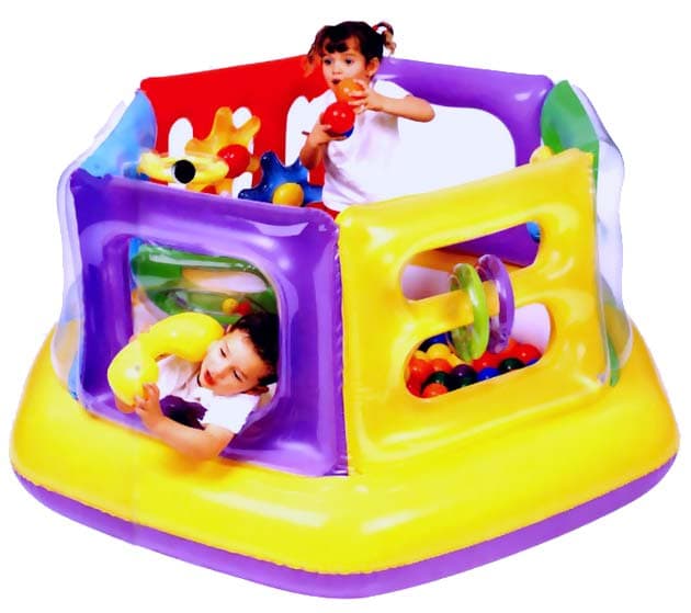 Zabavni centar sa 5 igara i 100 loptica - Intex 48657