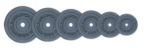 Tegovi 2x2.5kg crni standardni liveni - RX PLO1-2.5