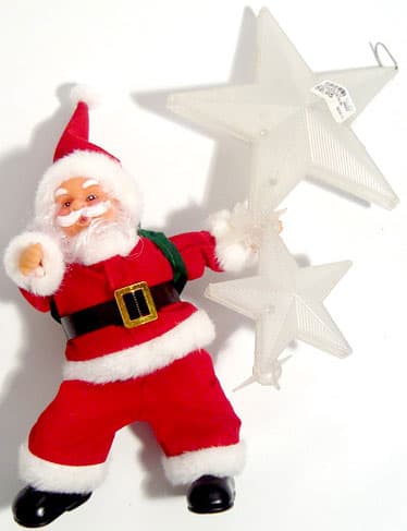Novogodišnji Svetleći Ukras sa LED Sijalicama Deda Mraz Sa Zvezdama  41-873