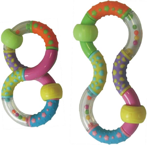 Baby Mix Igračka za bebu -  Zvečka Osmica 6310095