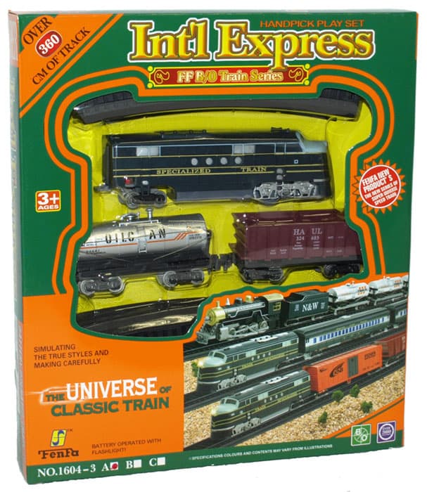 Voz sa lokomotivom i vagonima komplet Intl Express 42-200000