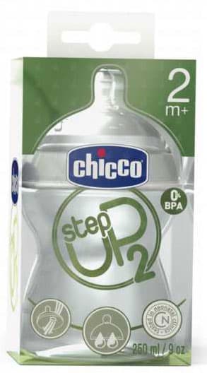 Chicco plastična flašica sa silikonskom cuclom StepUp 250ml  4m+  600711