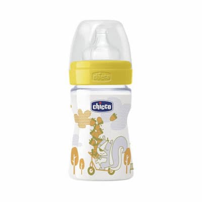 Chicco plastična flašica sa silikonskom cuclom Well-Being 150ml  0m+  00070703000080