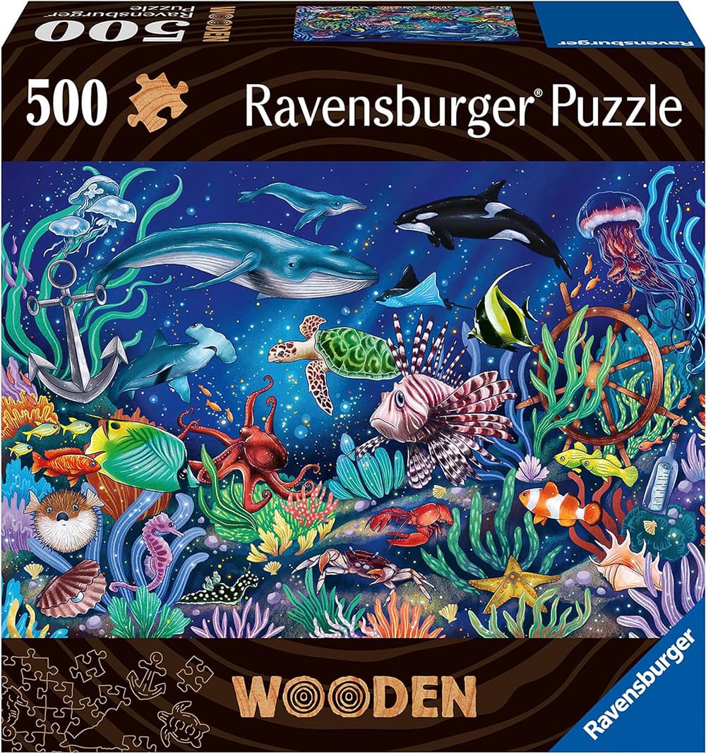 Drvene puzzle slagalica 500 delova za decu i odrasle Ispod mora Ravensburger 17515
