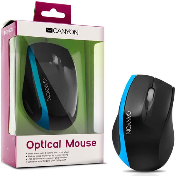 Canyon USB Optički Miš CNR-MSO01NBL