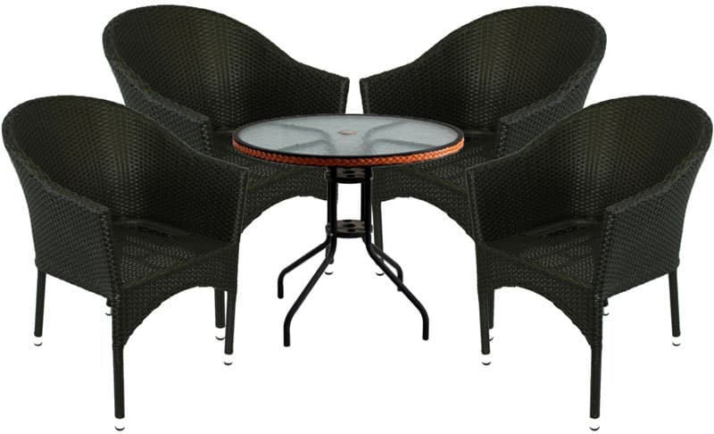 Garnitura Za Sedenje Lykke 4 - 4 Stolice + Stočić