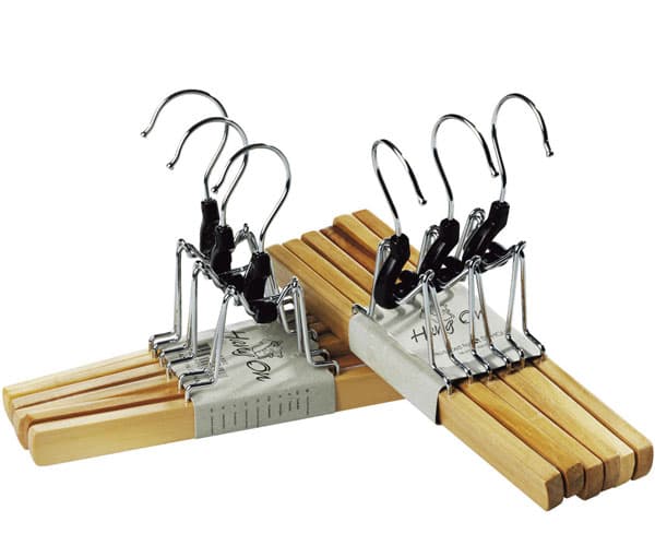 Drvene vešalice za pantalone HELOUI 3kom