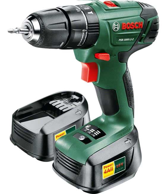 Akumulatorska bušilica odvrtač Bosch PSB 1800 LI-2 sa dva akumulatora 06039A3321