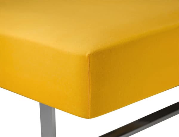 Čaršav žersej 140/150x200 žute boje