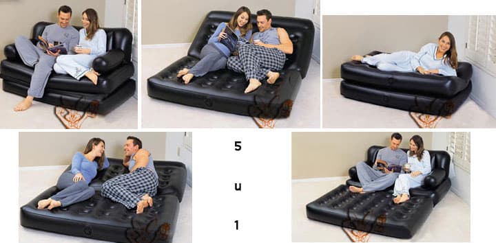 Rasklopivi dvosed na naduvavanje sa pumpom - Bestway 75038