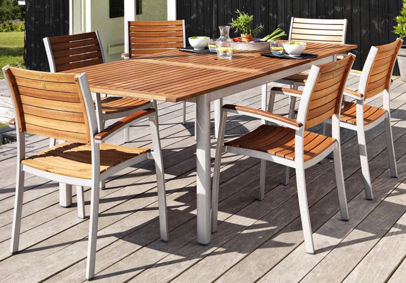 Drvena Baštenska Garnitura Monus - 4 Stolice i Sto