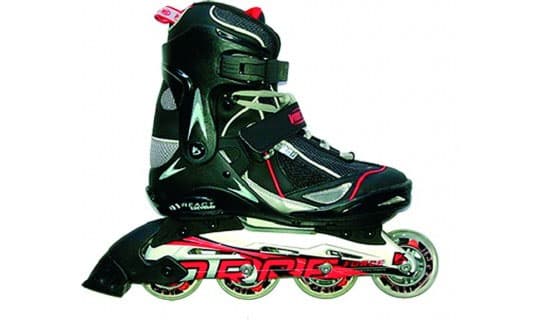 Roleri, veličina 40, crvena, platno S100533