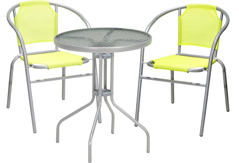 Baštenski Nameštaj Garnitura Lime2 2 Stolice i Sto