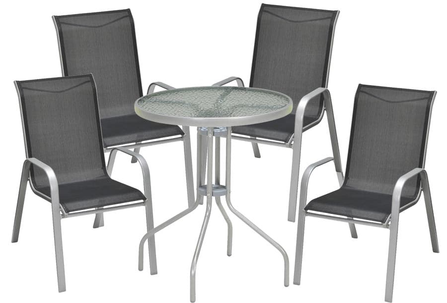 Baštenski Nameštaj Garnitura Santiago 4 Stolice + Sto