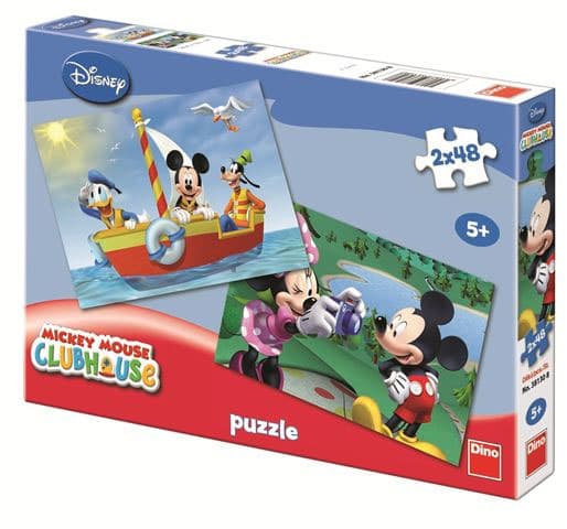 Dino puzzle 2x48 kom Mickey Mouse 123929