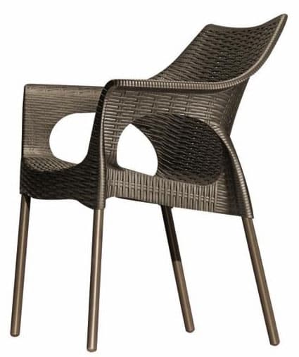 Plastična stolica Olimpia zelena antracit 1654606