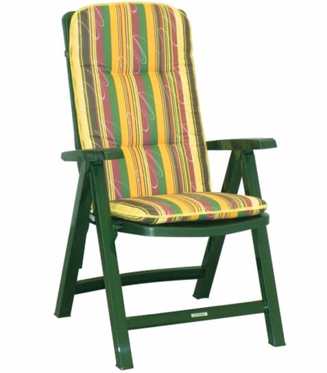 Plastična stolica Steiner Cannes zelena sa jastukom 1744974