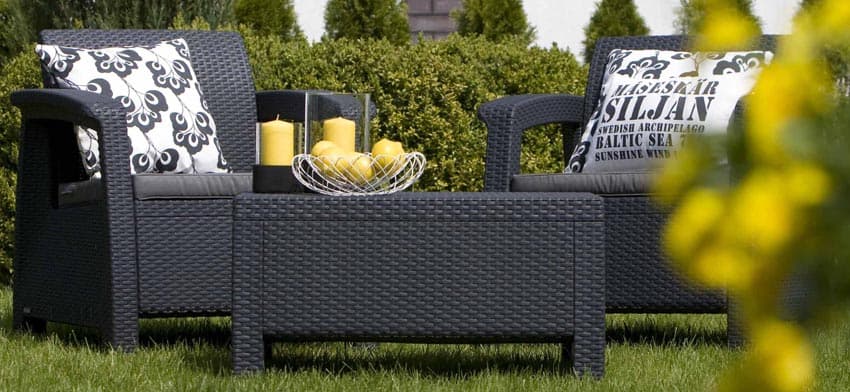 Dvorišna Garnitura Lubeck 2 Fotelje i Sto