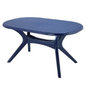 Steiner Lyon ovalni plastični sto plave boje 150x90 802443