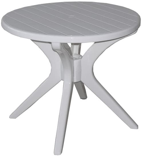 Steiner Berlin okrugli plastični sto bele boje 90/71 1540847